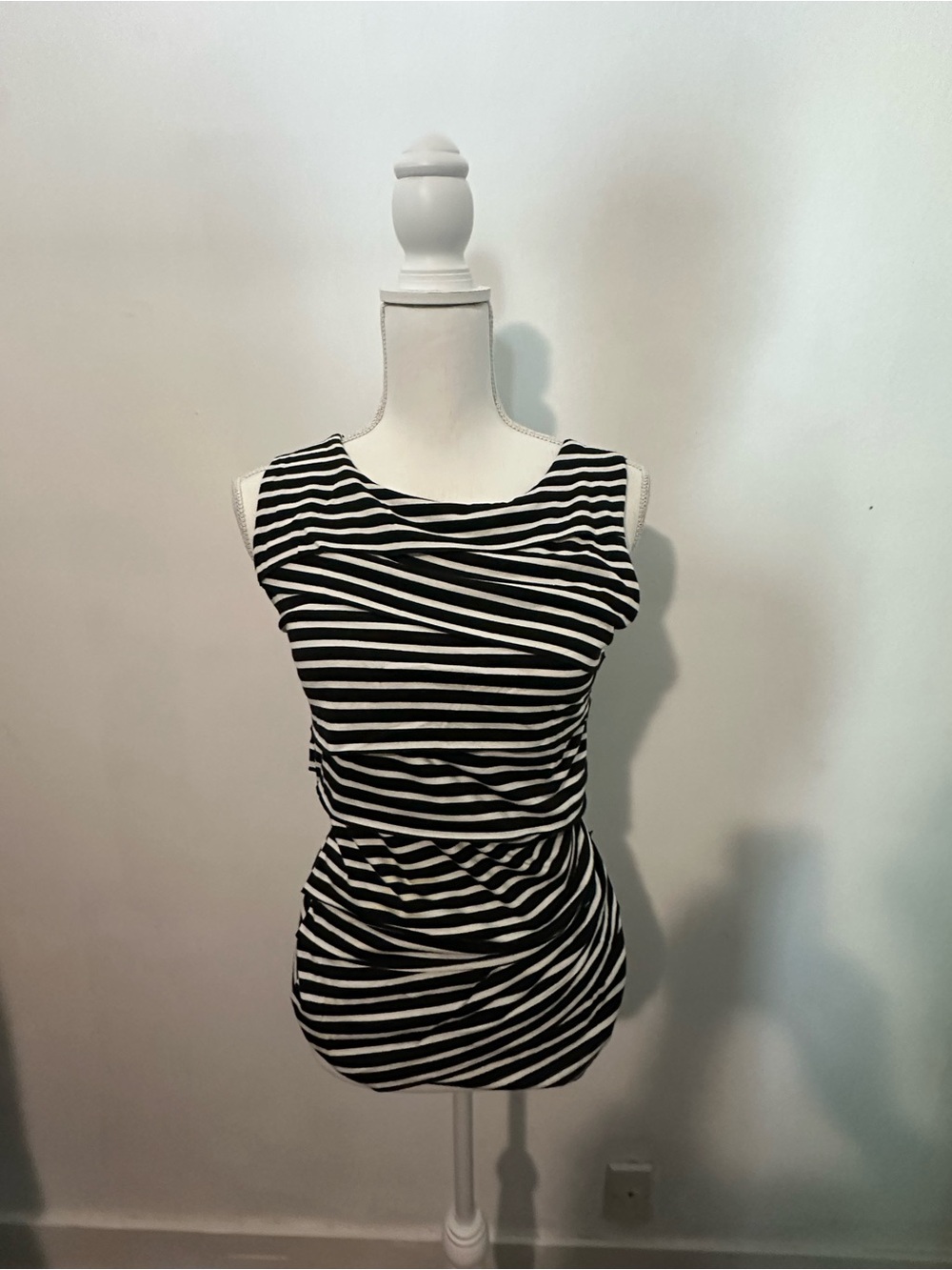 American Eagle Outfitters Black and White Striped Tank